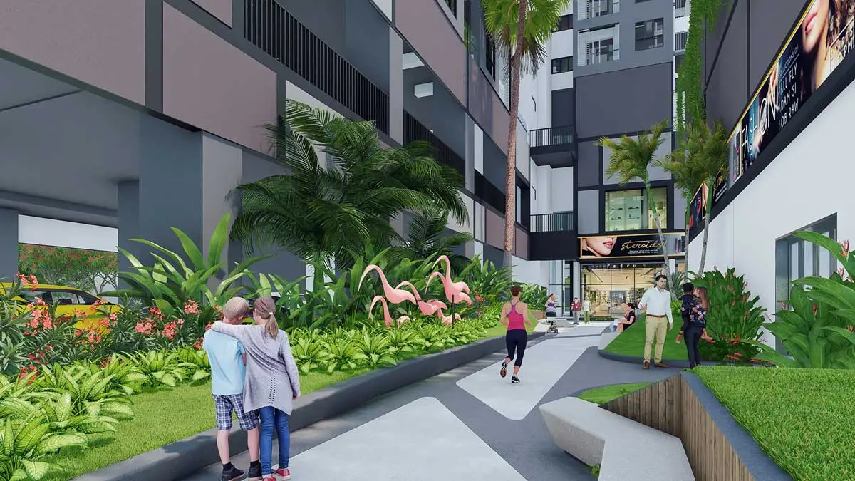 Hưng Thịnh Sunshine Dĩ An Bình Dương 6 Đường chạy bộ Dự án Căn hộ Hưng Thịnh Sunshine