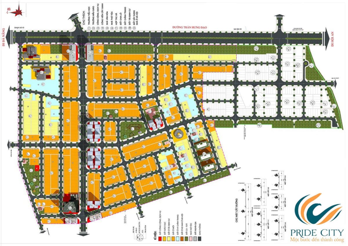 Mặt bằng Dự án Khu đô thị Pride City Điện Ngọc Quảng Nam