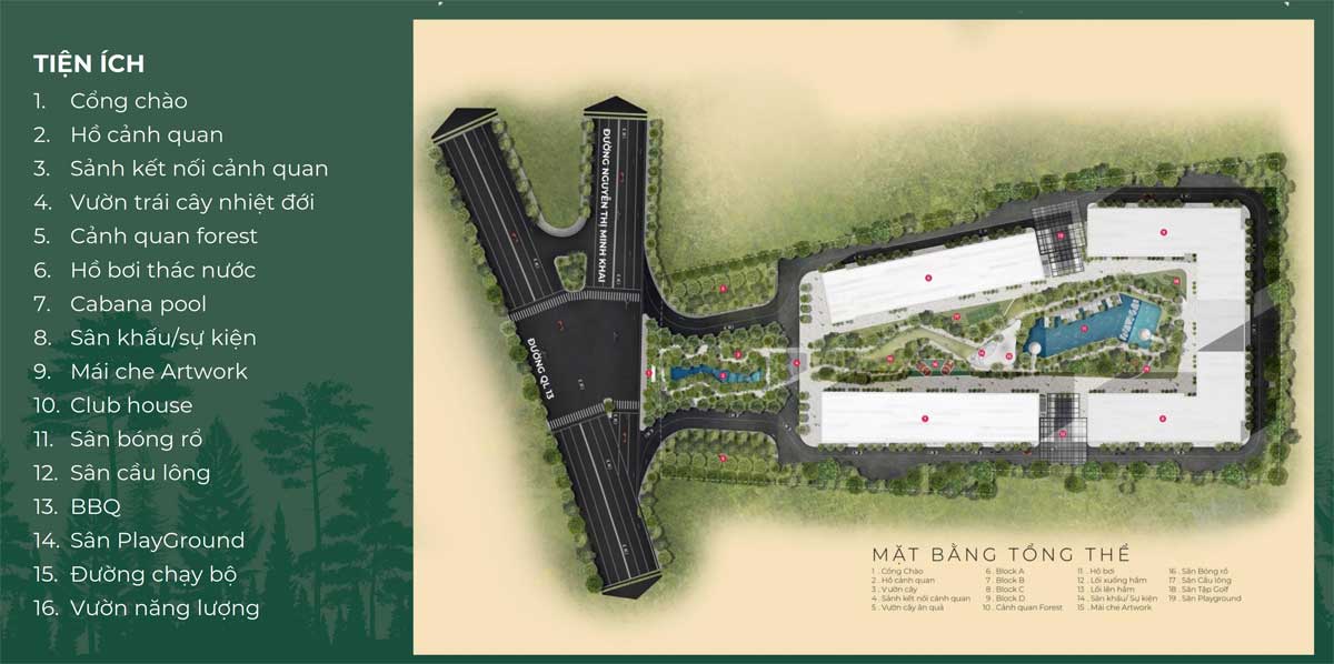 Tiện ích Dự án Căn hộ Anderson Park Bình Dương