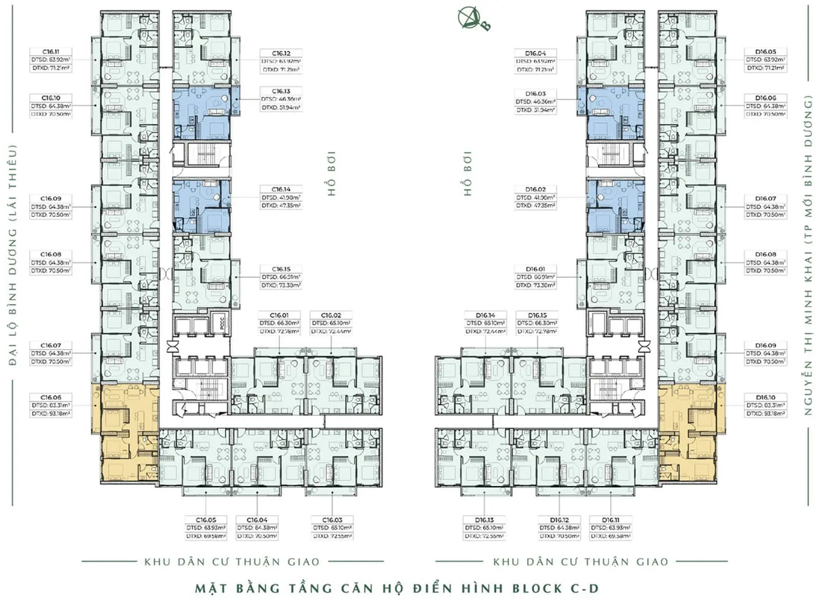 ANDERSON PARK BÌNH DƯƠNG 17 Mặt bằng tầng Căn hộ Anderson Park Bình Dương