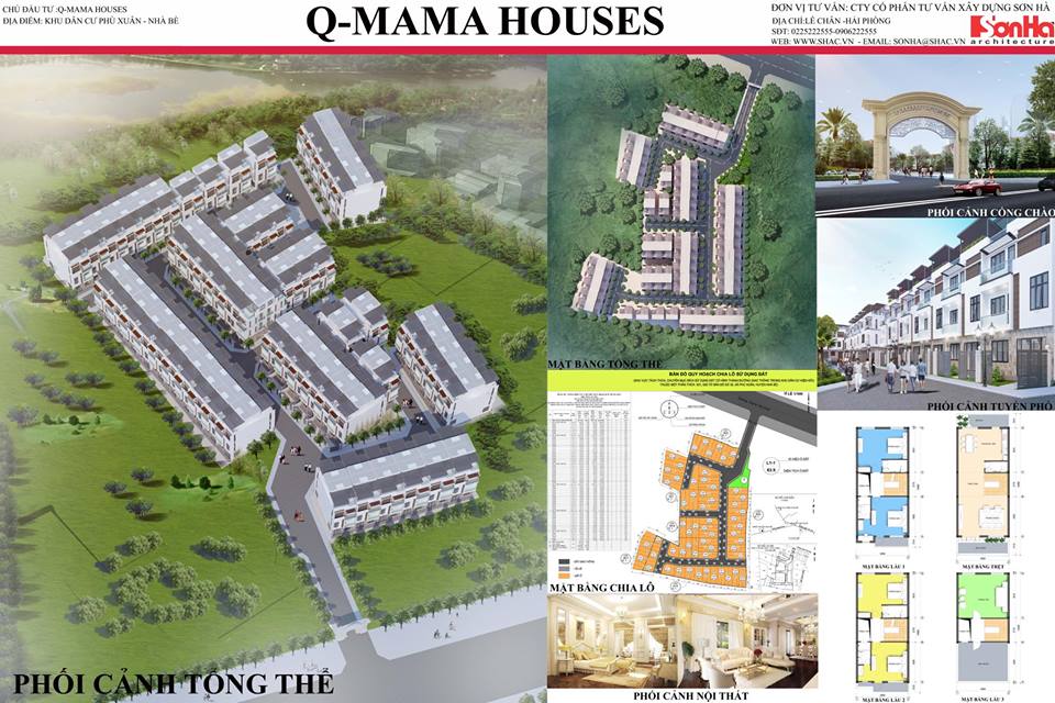 phối cảnh tổng quan q mama house nhà bè - DỰ ÁN Q MAMA HOUSE HUỲNH TẤN PHÁT