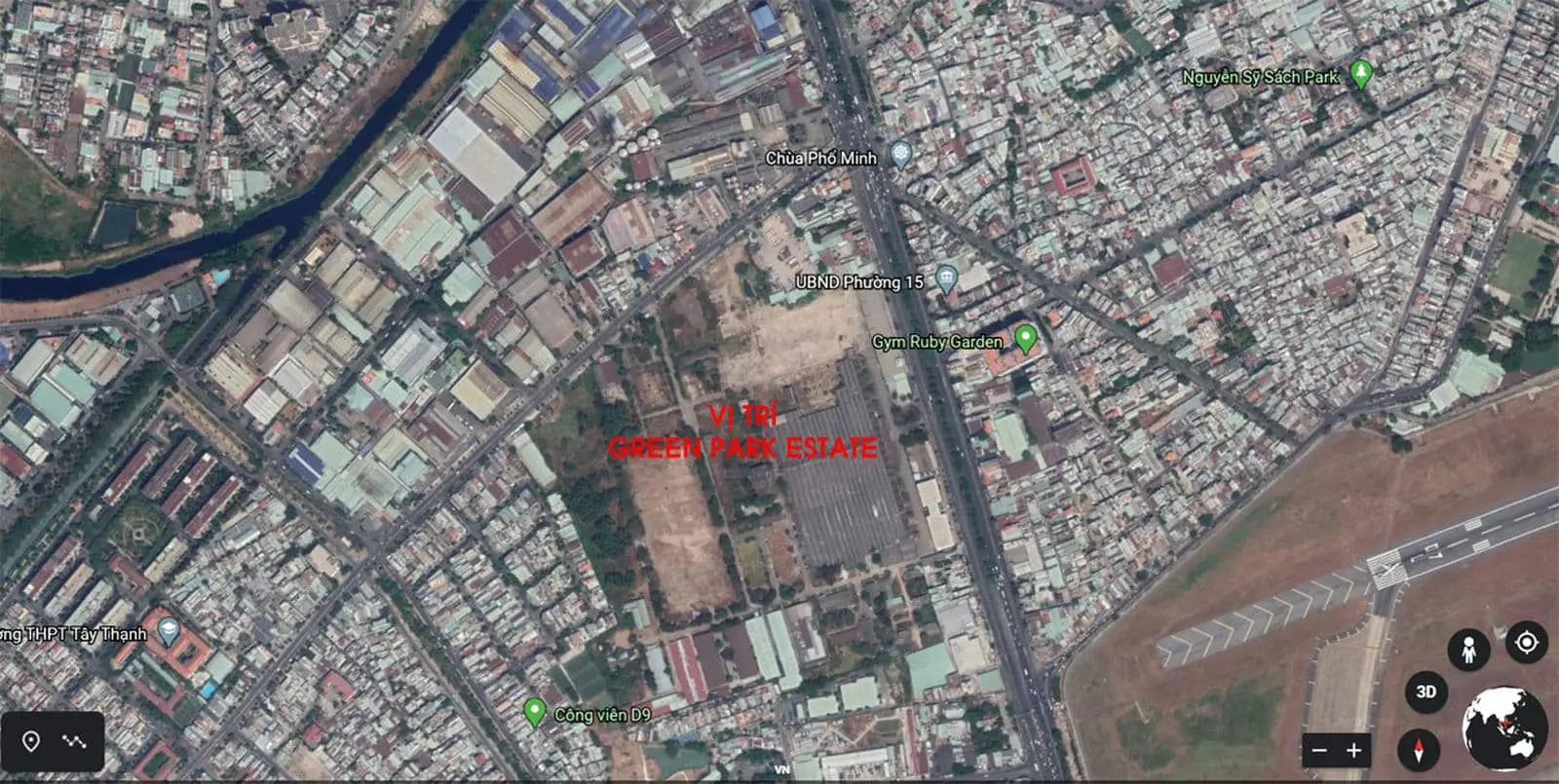 GREEN PARK ESTATE TÂN PHÚ 2 Vị trí Dự án Green Park Estate Trường Chinh