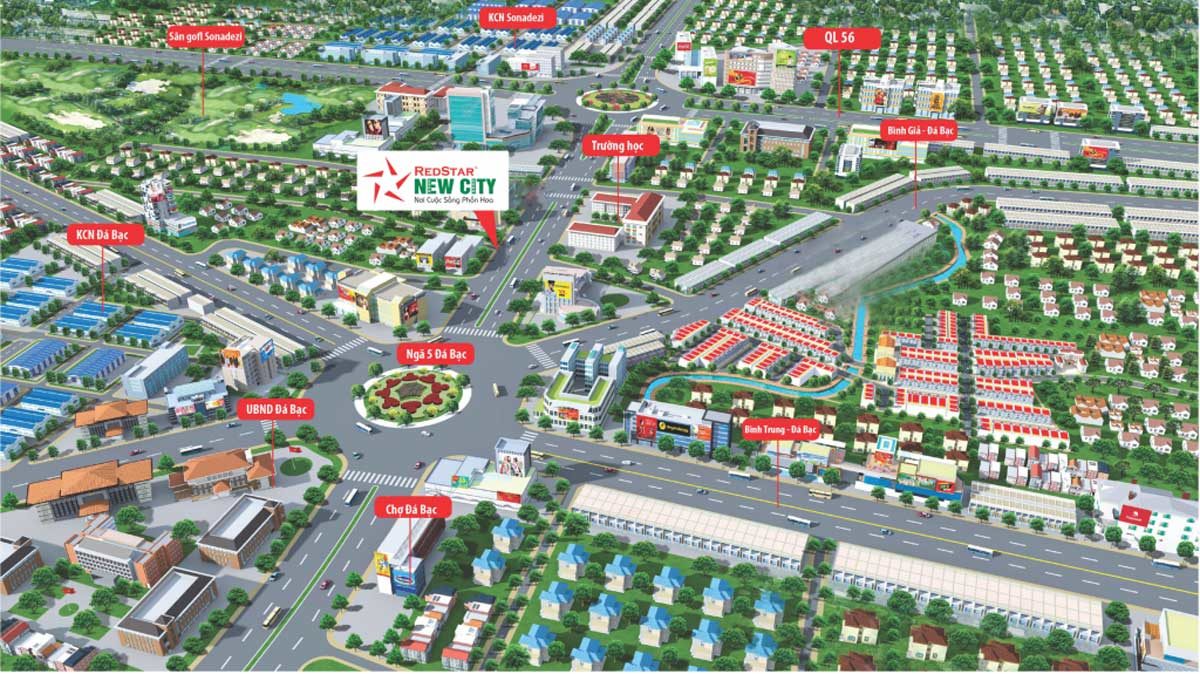 Vị trí Dự án Redstar New City Bà Rịa Vũng Tàu