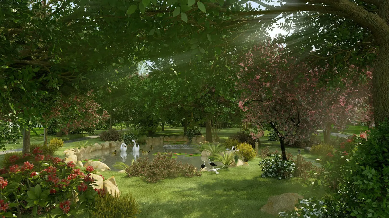 PÉROLAS VILLAS RESORT BÌNH THUẬN 6 Hồ cảnh quan trong Khu Rừng Nhiệt Đới Dự án Perolas Villas Resort Bình Thuận