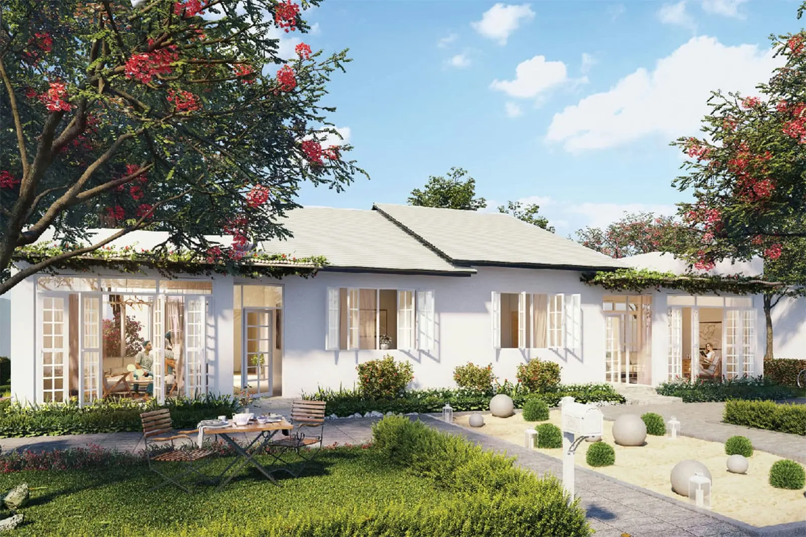 PÉROLAS VILLAS RESORT BÌNH THUẬN 12 Phối cảnh Biệt Thự Hướng Biển Khu The Praia