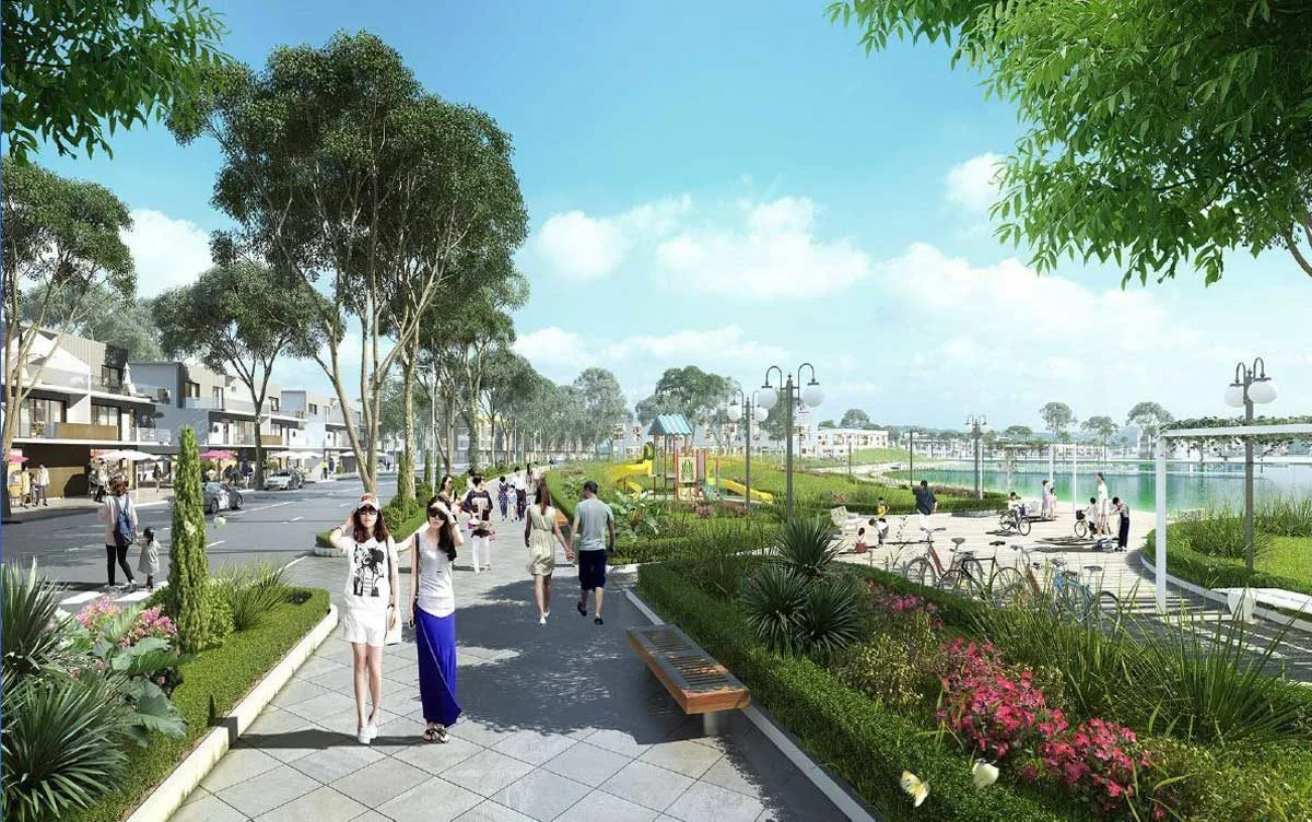 THE GOLDEN GATE BẾN LỨC LONG AN 4 Công viên Dự án Khu đô thị The Golden Gate Bến Lức Long An