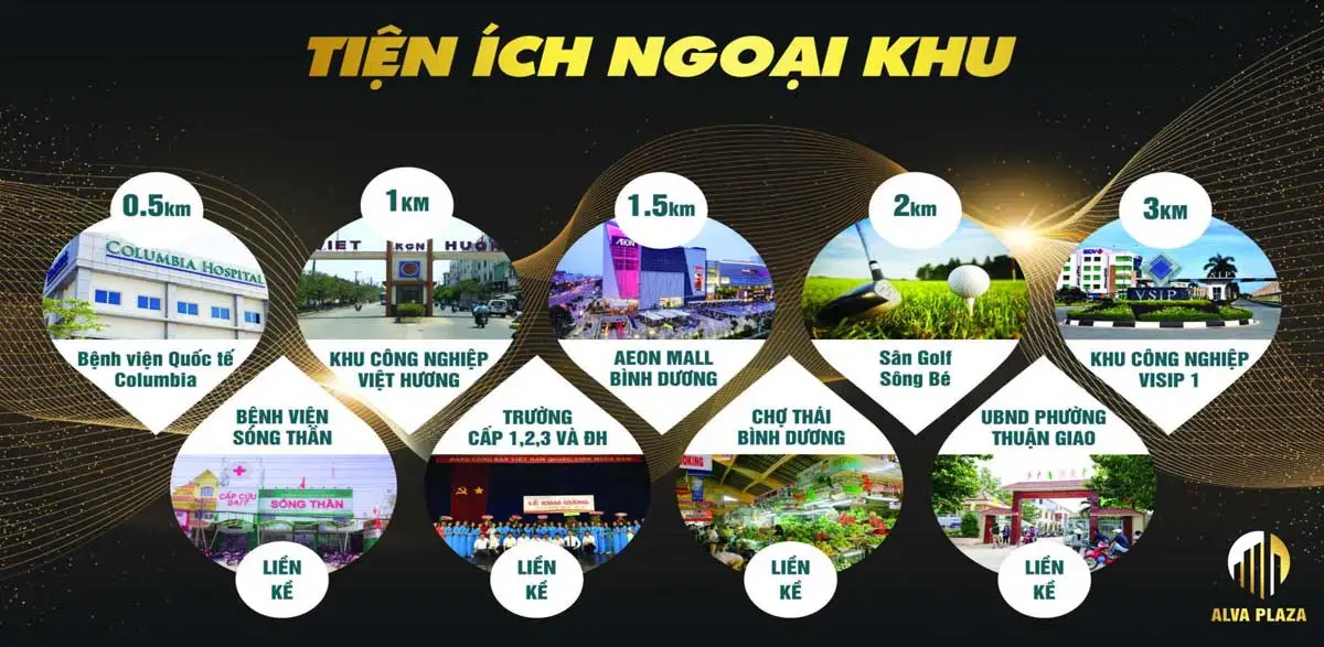 ALVA PLAZA BÌNH DƯƠNG 10 Tiện ích ngoại khu Dự án Alva Plaza Bình Dương