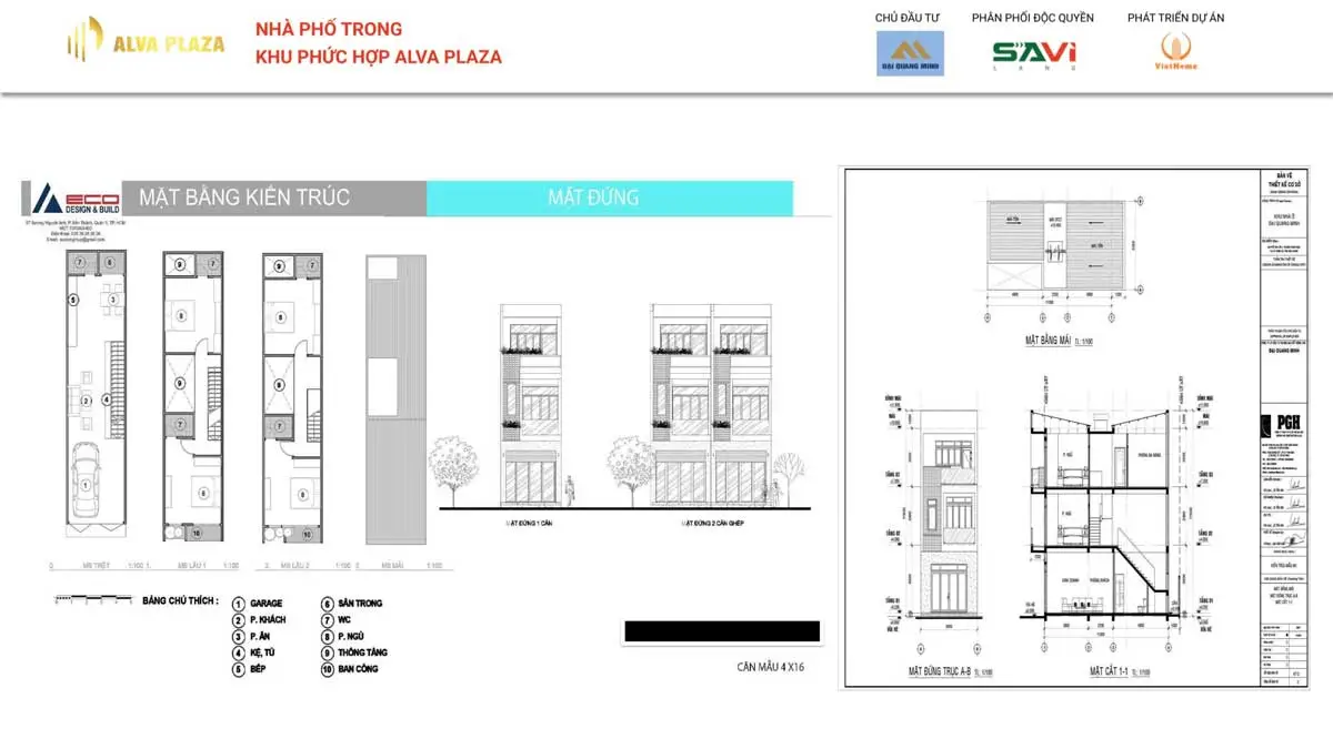 ALVA PLAZA BÌNH DƯƠNG 14 Thiết kế Nhà phố Alva Plaza Bình Dương
