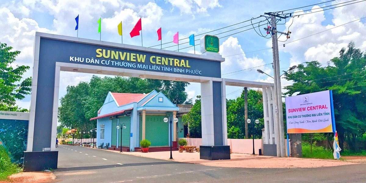 Cổng Dự án Sunview Central Bình Phước