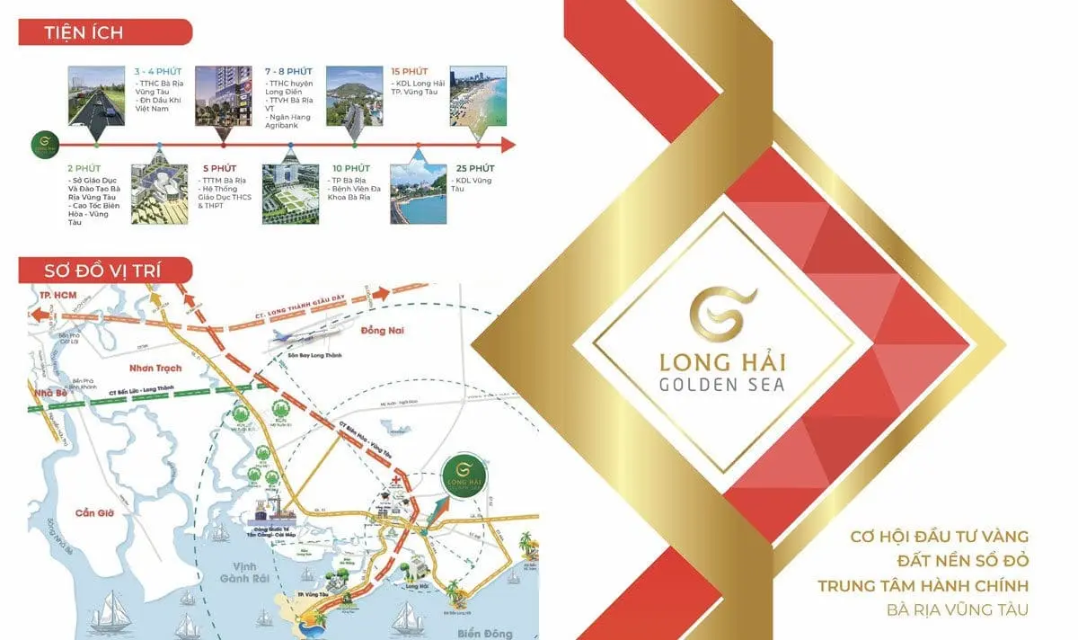 LONG HẢI GOLDEN SEA BÀ RỊA VŨNG TÀU 4 Tiện ích Dự án Khu đô thị Long Hải Golden Sea