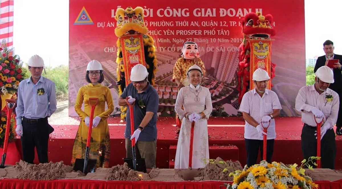 PHÚC YÊN PROSPER QUẬN 12 2 Lễ Khởi công giai đoạn II Dự án Phúc Yên Prosper Phố Tây Quận 12