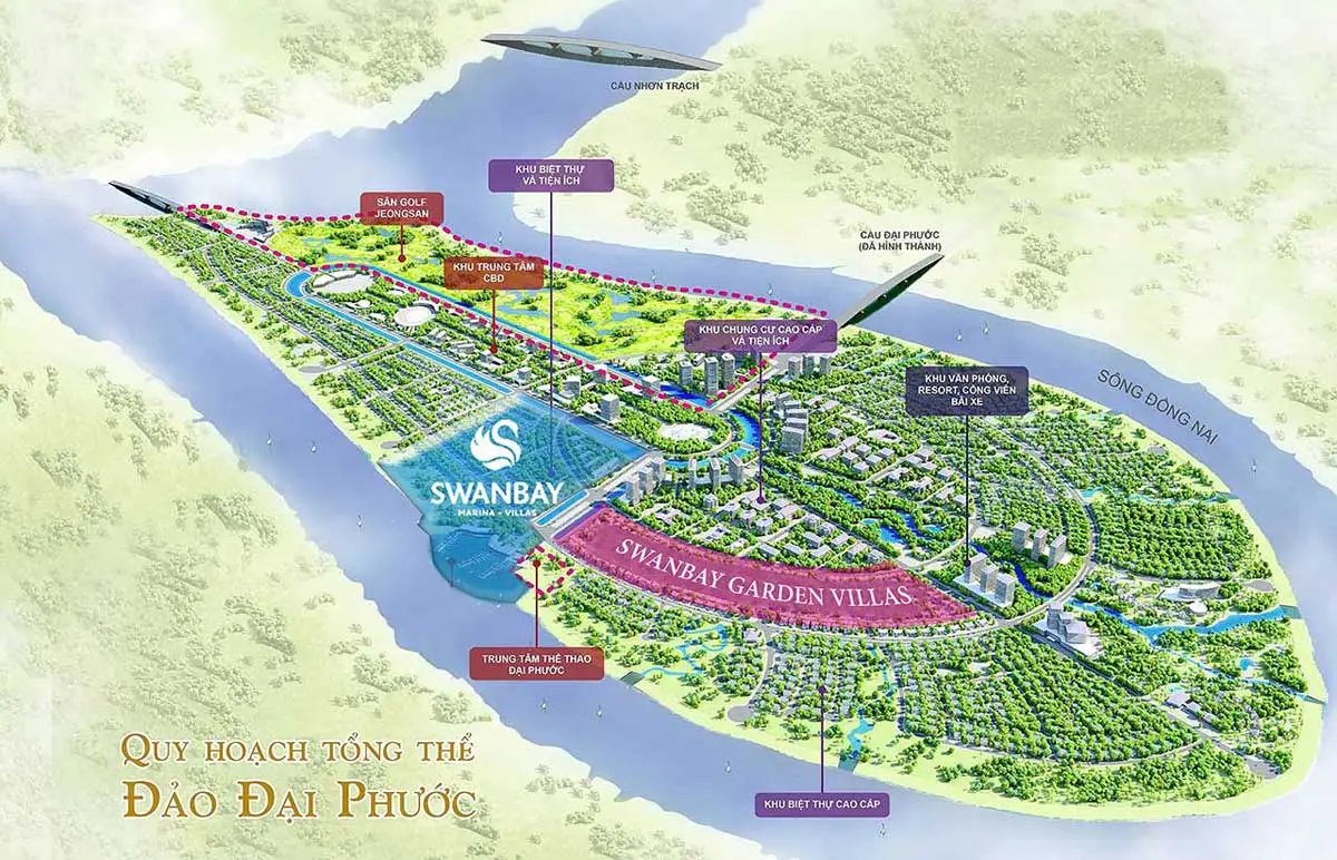 NAM LONG PARAGON ĐẠI PHƯỚC ĐỒNG NAI 2 Phối cảnh Tổng thể Đảo Đại Phước