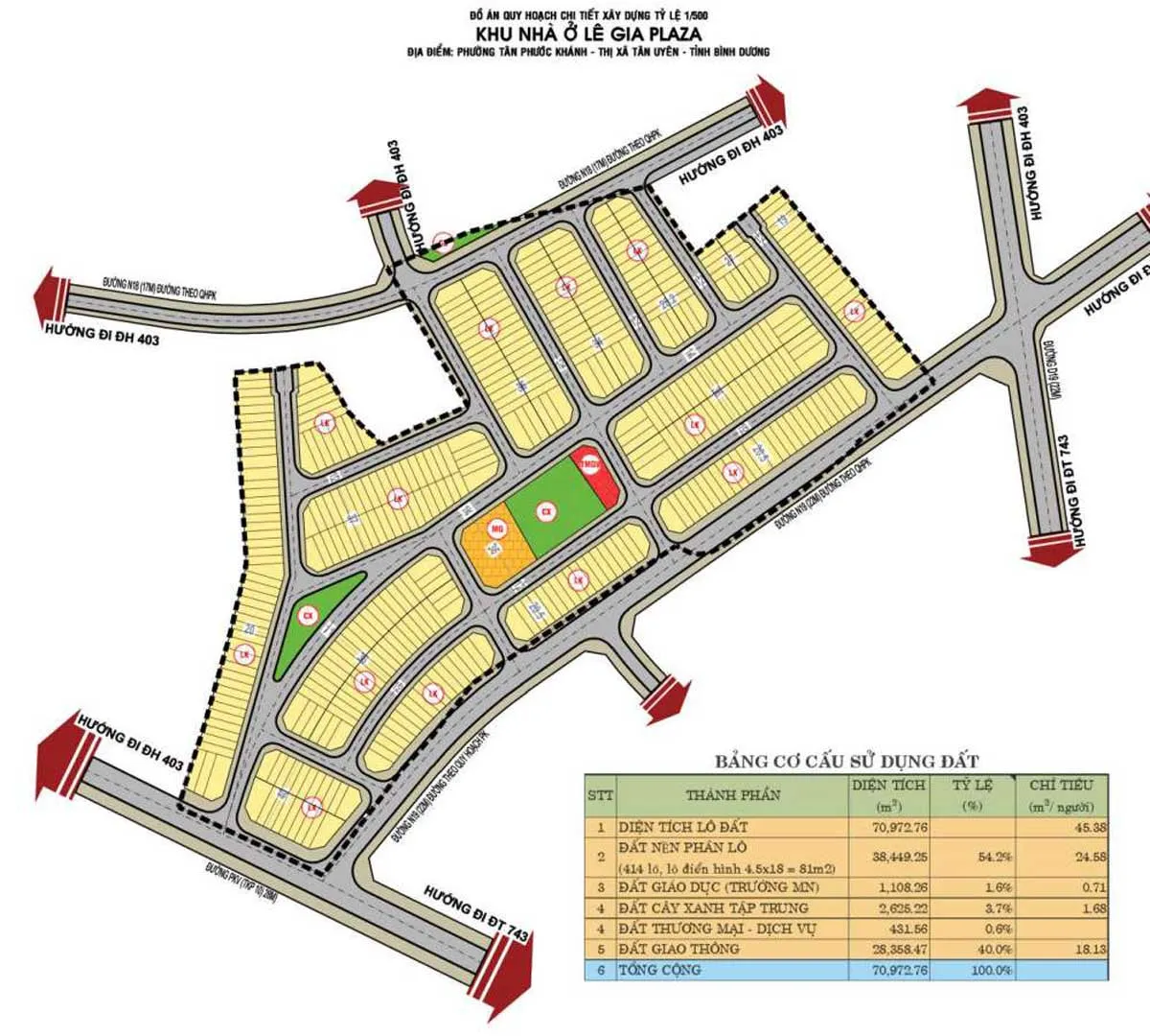 LÊ GIA PLAZA BÌNH DƯƠNG 5 Mặt bằng Dự án Lê Gia Plaza Bình Dương