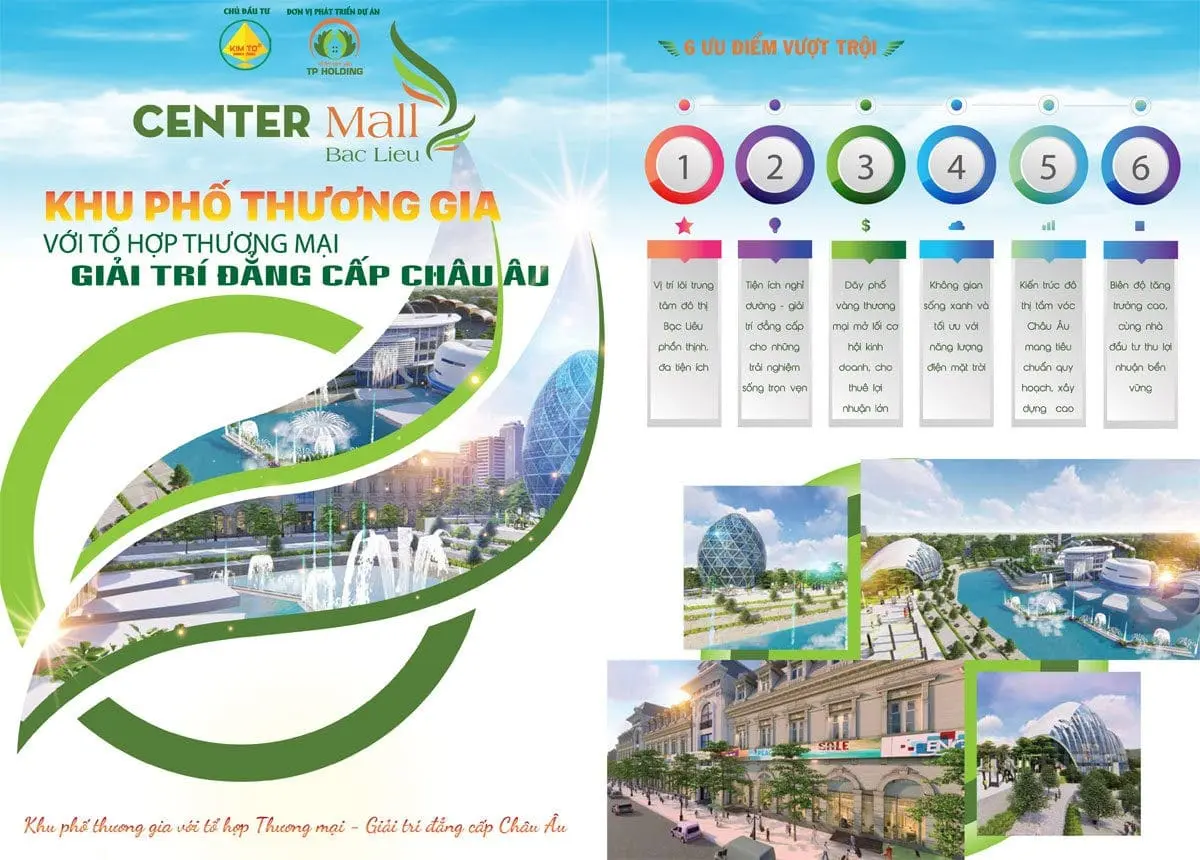 KHU ĐÔ THỊ CENTER MALL BẠC LIÊU 3 Dự án đất nền Center Mall Bạc Liêu