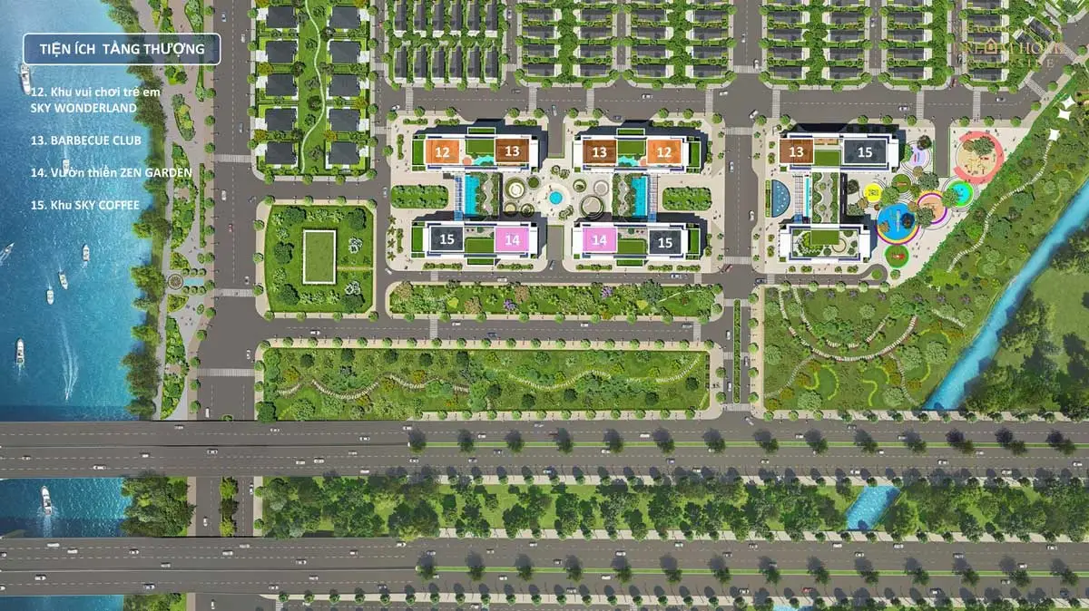 DREAM HOME RIVERSIDE QUẬN 8 6 Tiện ích Tầng Thượng Dự án Căn hộ Dream Home Riverside Quận 8