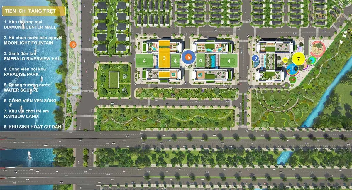 DREAM HOME RIVERSIDE QUẬN 8 4 Tiện ích Tầng Trệt Dự án Căn hộ Dream Home Riverside Quận 8