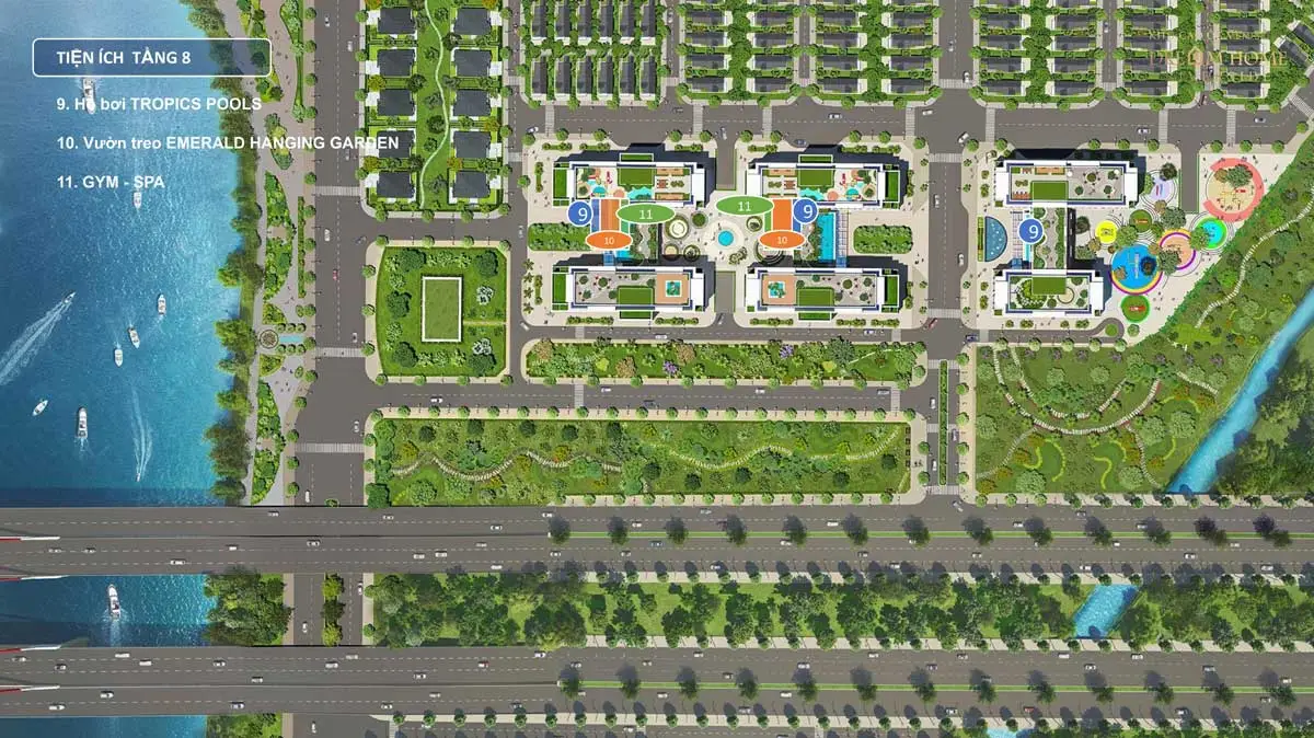 DREAM HOME RIVERSIDE QUẬN 8 5 Tiện ích Tầng 8 Dự án Căn hộ Dream Home Riverside Quận 8