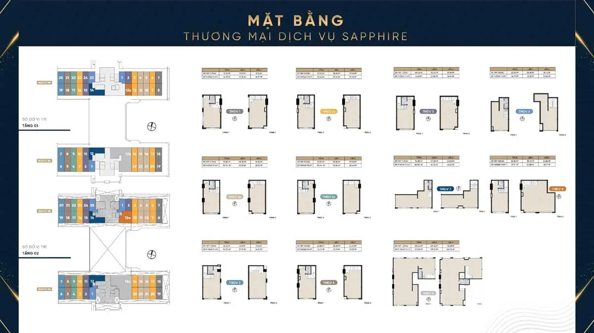 DREAM HOME RIVERSIDE QUẬN 8 13 Mặt bằng Shophouse Tháp Sapphire Dream Home Riverside