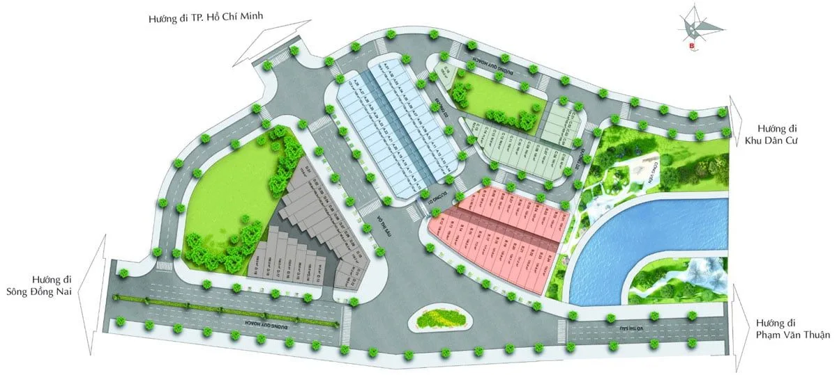 DIAMOND CENTRAL BIÊN HÒA ĐỒNG NAI 9 Mặt bằng Phân lô Nhà phố Diamond Central Biên Hòa Đồng Nai