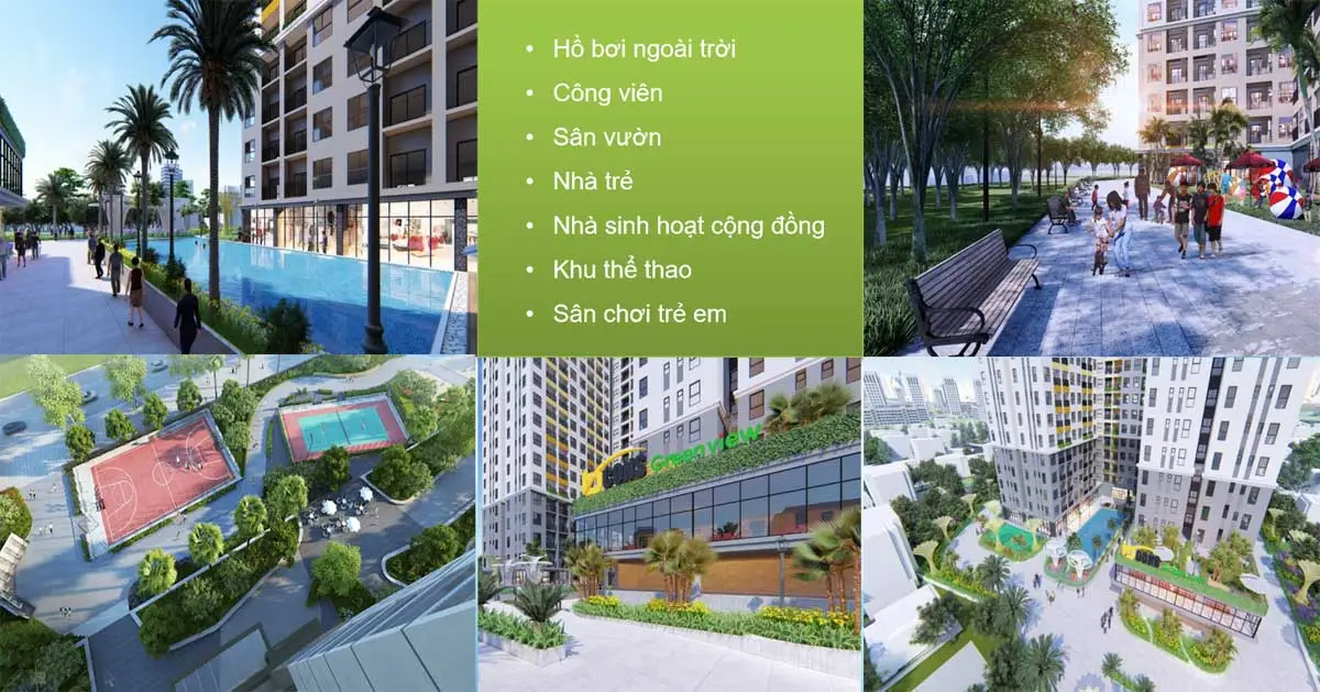 BCONS GREEN VIEW DĨ AN 5 Tiện ích nội khu dự án Bcons Green View