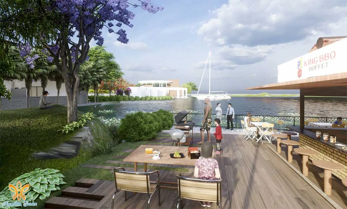 HAMILTON GARDEN LONG AN 11 Khu tiệc nướng BBQ ven Hồ Salem