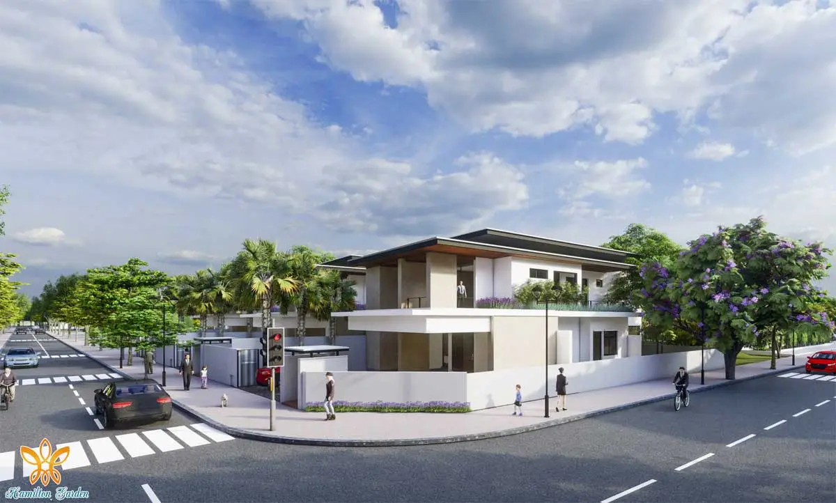 HAMILTON GARDEN LONG AN 17 Phối cảnh Khu biệt thự Ven Hồ - Triệu Gia - An ninh khép kín