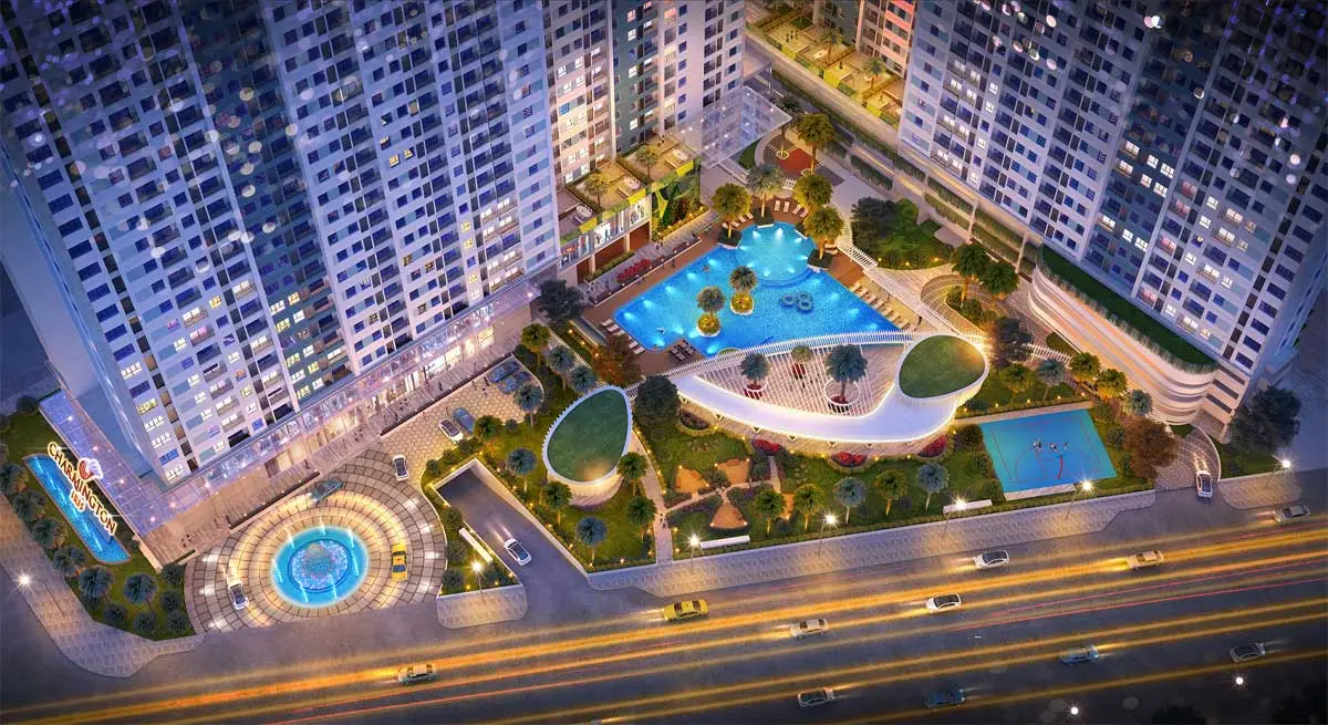 CHARMINGTON IRIS 7 Công viên nội khu Dự án Căn hộ Charmington Iris Quận 4