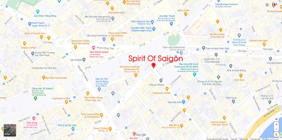 Vị trí Dự án Căn hộ Spirit of Saigon Quận 1