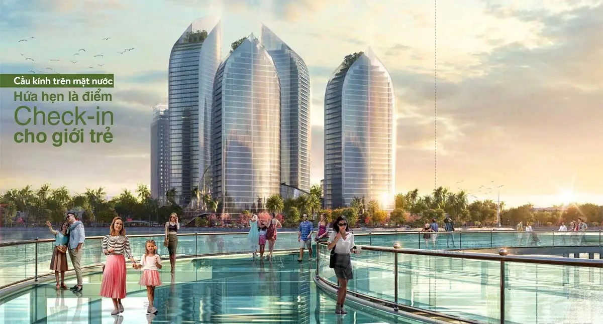 TMS HOMES WONDER WORLD 7 Tiện ích Cầu thang kính trên mặt nước tại TMS Homes Wonder World