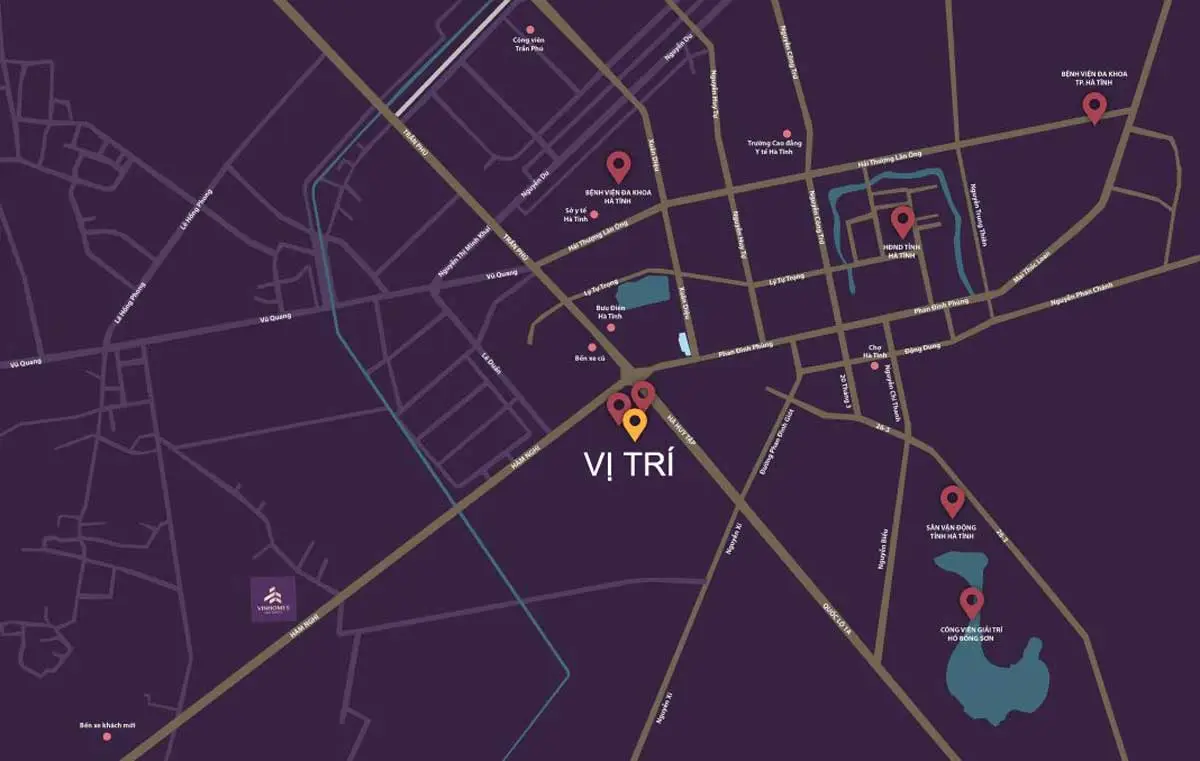 KHU ĐÔ THỊ HÀM NGHI HÀ TĨNH 2 Vị trí Dự án Khu đô thị Hàm Nghi Hà Tĩnh