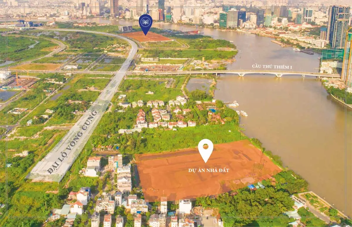 VILLA VENETA 2 Vị trí Biệt thự Villa Veneta Thủ Thiêm Quận 2