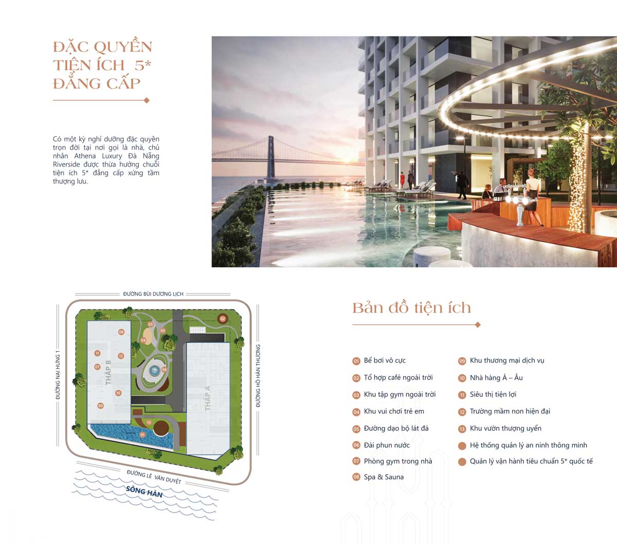 Tiện ích nội khu Dự án Căn hộ Athena Luxury Đà Nẵng Riverside