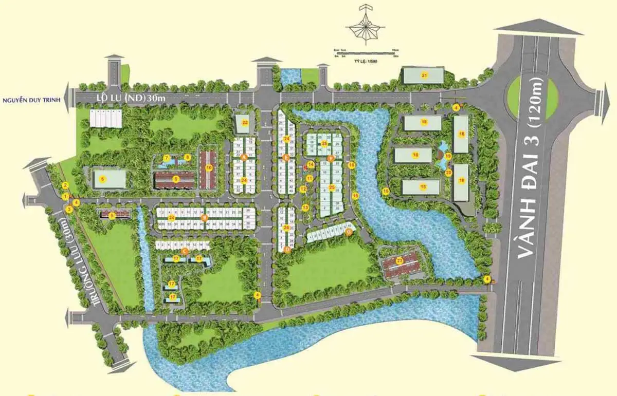 Centana City Quận 9 6 Mặt bằng Tổng thể Dự án Khu đô thị Centana City Quận 9