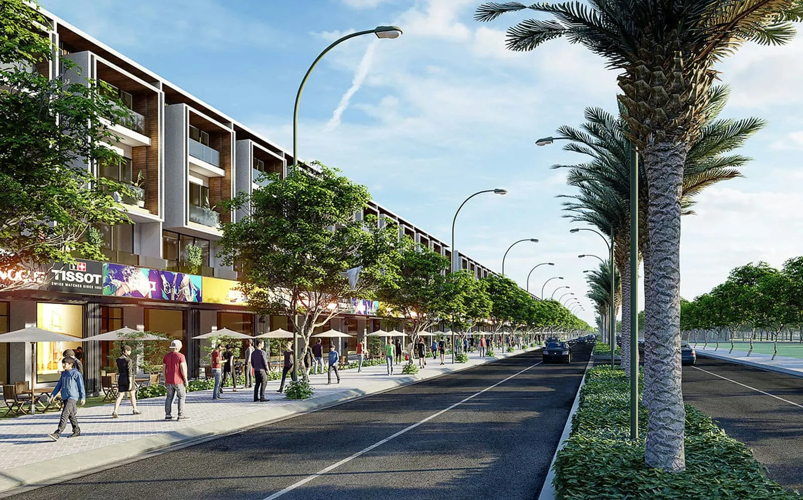 Goldland Cồn Khương 8 Tiện ích Trục chính Dự án Khu đô thị Goldland Cồn Khương Cần Thơ