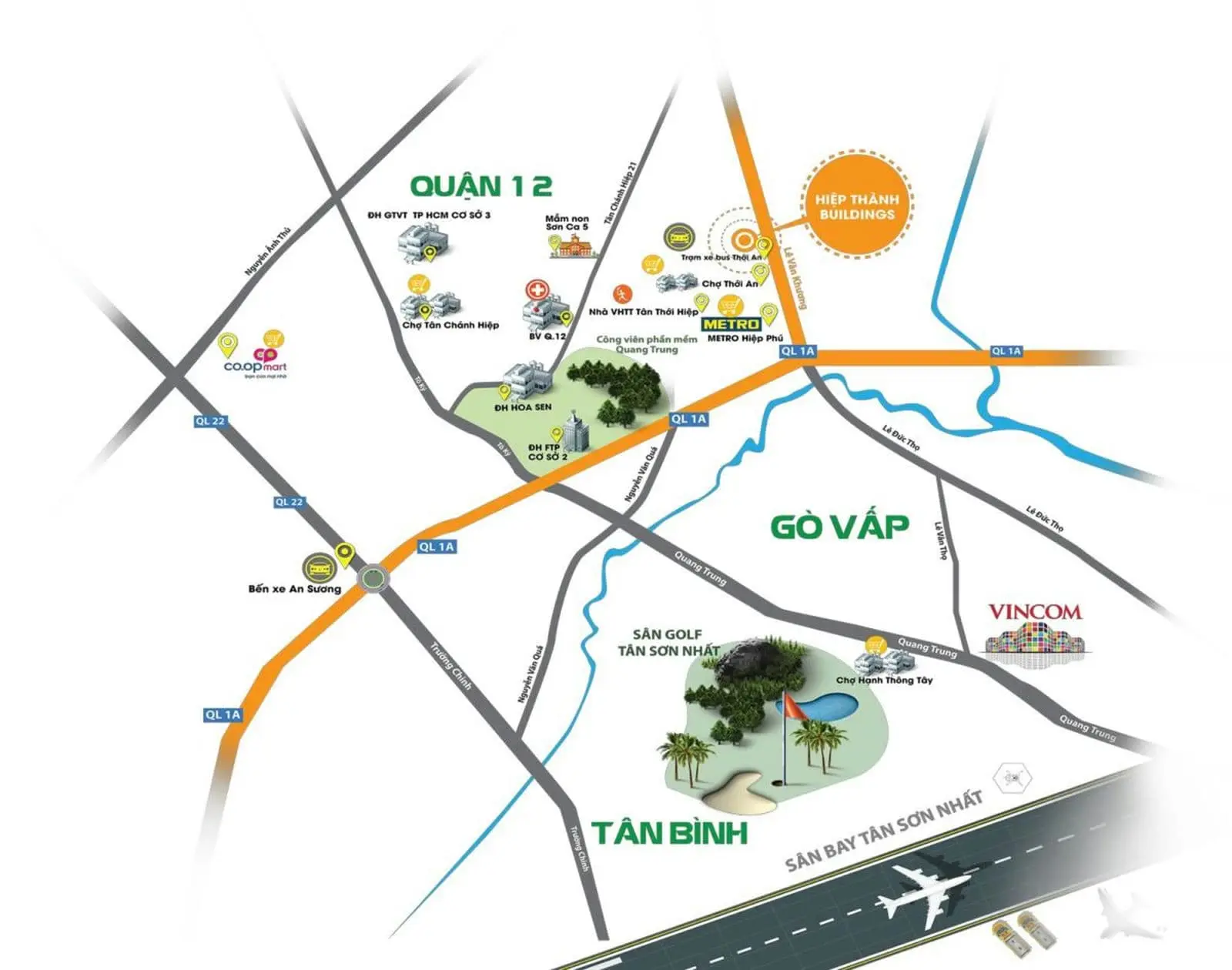 CĂN HỘ HIỆP THÀNH BUILDINGS LÊ VĂN KHƯƠNG VI TRI DU AN HIEP THANH QUAN 12 - CĂN HỘ HIỆP THÀNH BUILDINGS LÊ VĂN KHƯƠNG