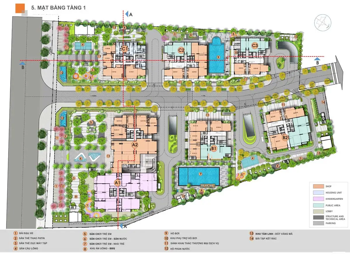 V-Citilight 6 Mặt bằng tầng Căn hộ Chung cư V-CitiLight Biên Hòa Đồng Nai