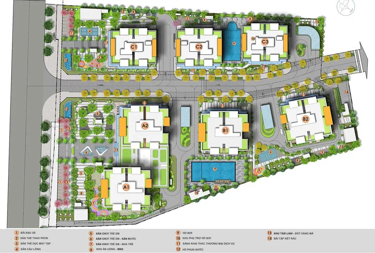 V-Citilight 5 Mặt bằng Dự án Căn hộ Chung cư V-CitiLight Biên Hòa Đồng Nai