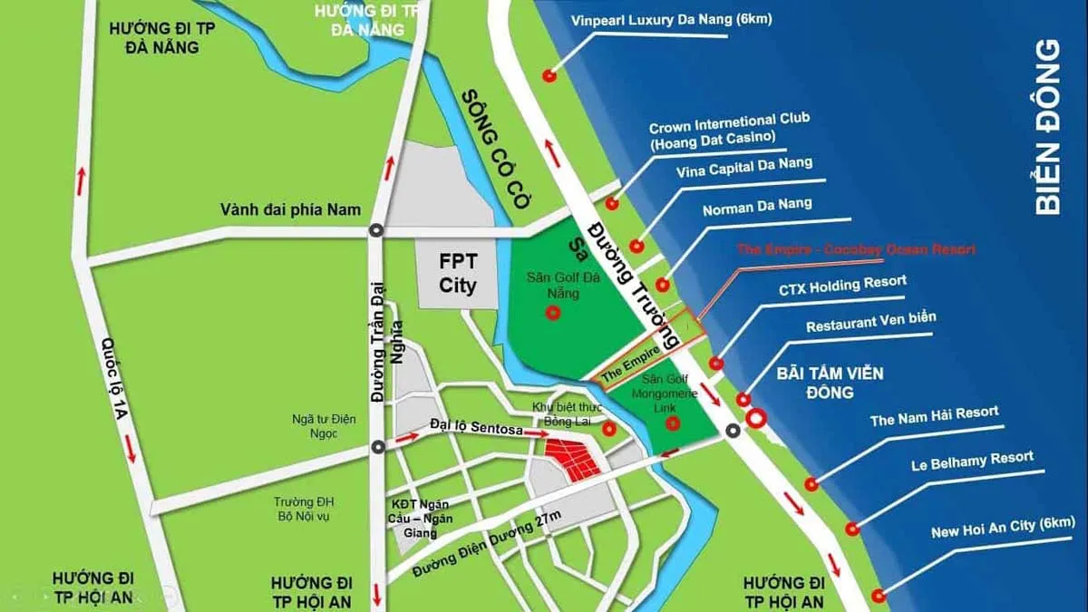 THE EMPIRE ĐÀ NẴNG 3 Vị trí Dự án The Empire Đà Nẵng