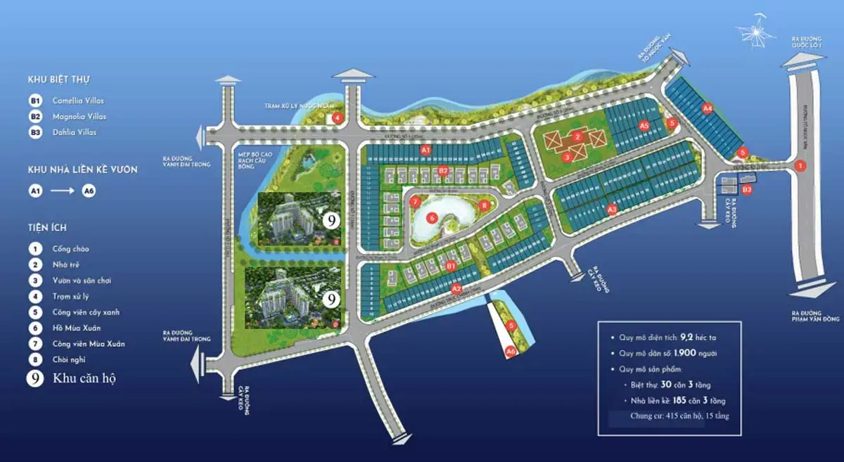 Thăng Long Home Hưng Phú 4 Mặt bằng Tổng thể Dự án Thăng Long Home Hưng Phú
