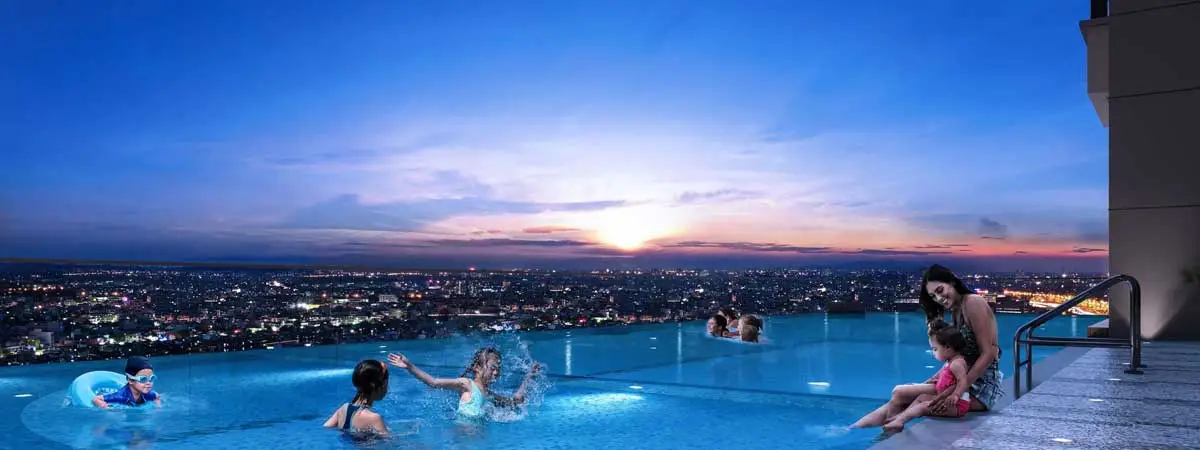 OPAL PREMIUM 5 Hồ bơi tràn bờ Dự án Căn hộ Opal Premium Thủ Đức