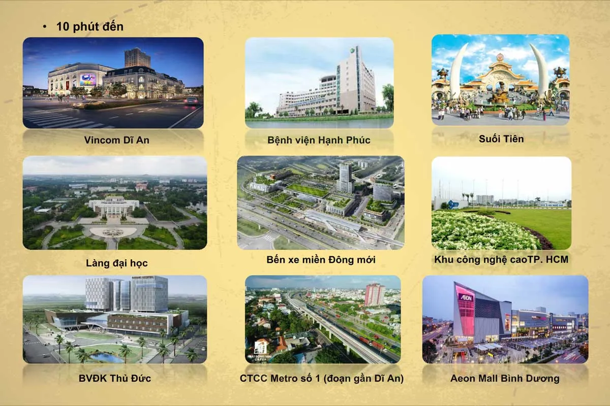 CITE DAMOUR 4 Tiện ích ngoại khu Dự án Cite Damour Dĩ An Bình Dương