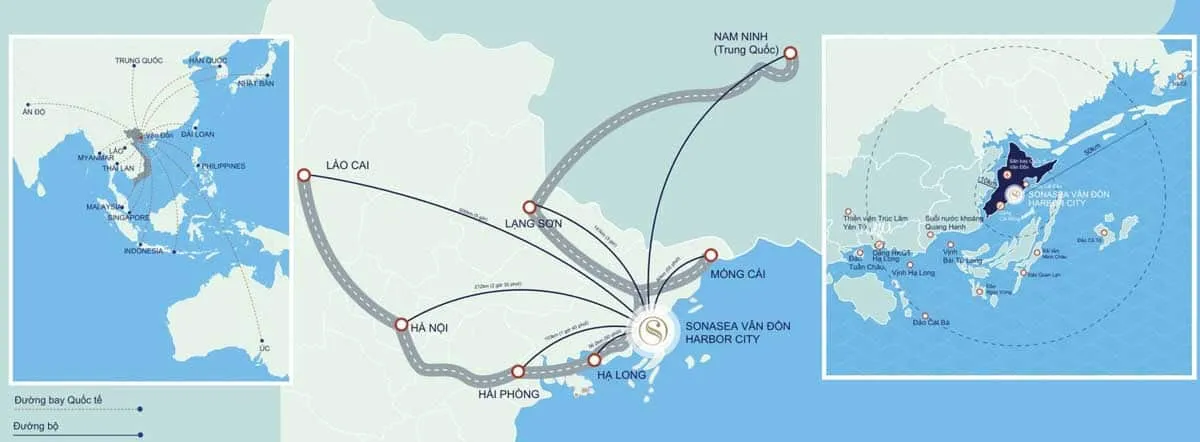 SONASEA VÂN ĐỒN HARBOR CITY 2 Vị trí Dự án Khu đô thị Sonasea Vân Đồn Harbor City