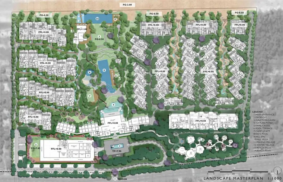 Hyatt Regency Ho Tram Residences 12 Mặt bằng Tổng thể Dự án Hyatt Regency Ho Tram Residences