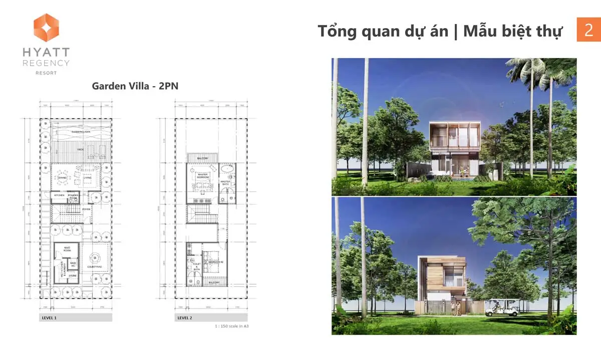 Thiết kế Garden Villa 2PN Thiết kế Garden Villa 2PN