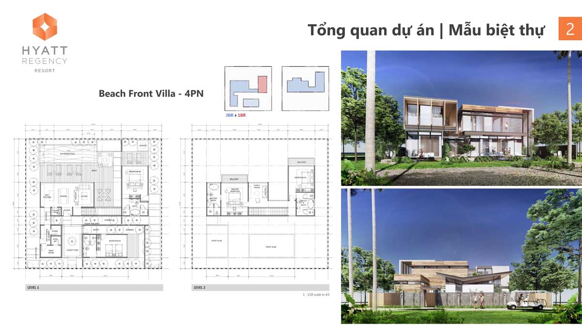 Thiết kế Beach Front Villa 4PN