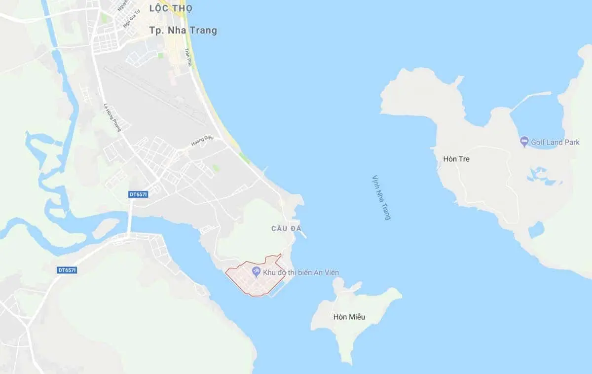 Khu Đô Thị An Viên Nha Trang 2 Vị trí Dự án Khu Đô Thị An Viên Nha Trang