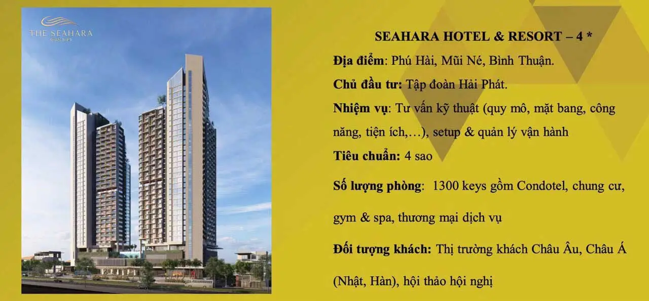 THE SEAHARA HOTEL & RESORT PHAN THIẾT 3 Tổng thể Dự án The Seahara Phan Thiết