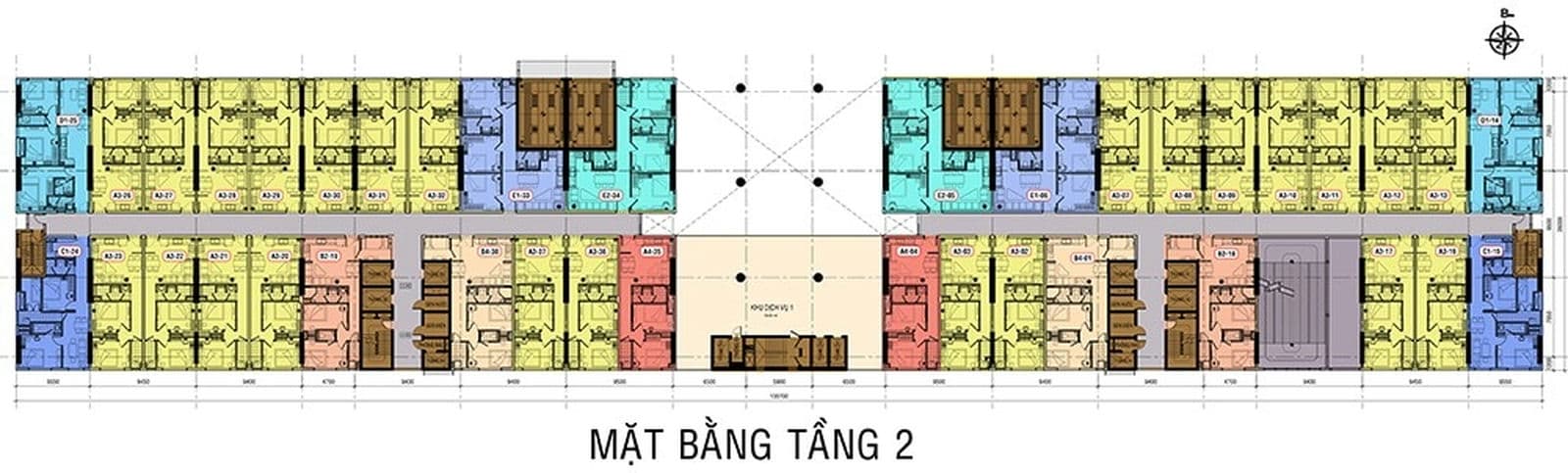 Mặt bằng Tầng 2 Roxana Plaza