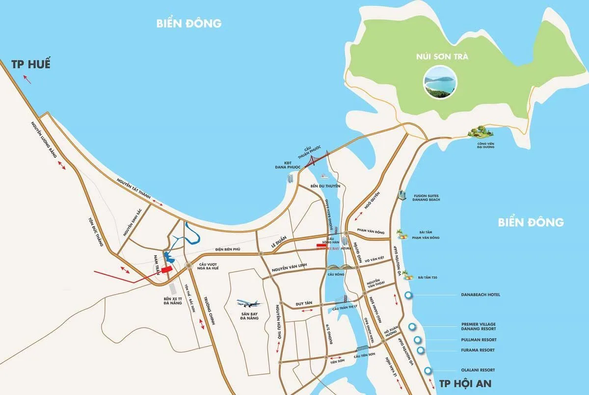SUNTORY BAY ĐÀ NẴNG 4 Vị trí Dự án Căn hộ Suntory Bay Đà Nẵng