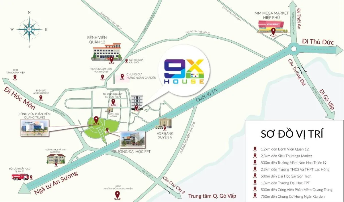9X HOUSE 2 Vị trí 9x House